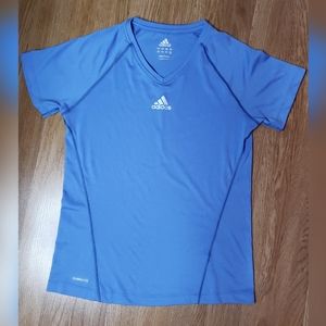 Blue 💙 Addidas short sleeve top.